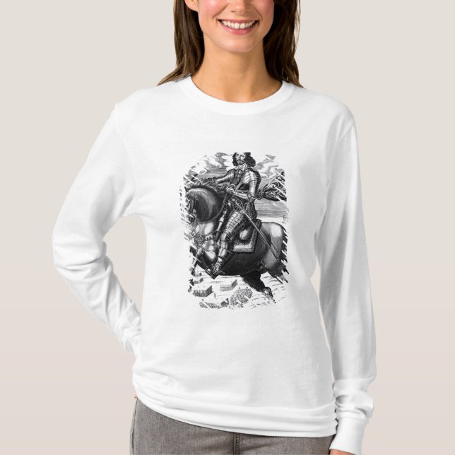 Camiseta Retrato equestre (Frente)