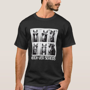 Camiseta Retrato Equestre de Cavalo Engraçado PhotoBooth Re