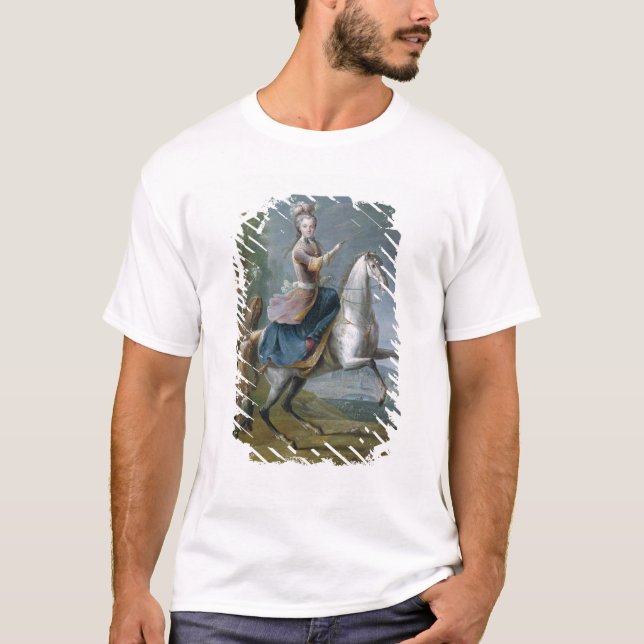 Camiseta Retrato equestre de Maria Leszczynska (Frente)