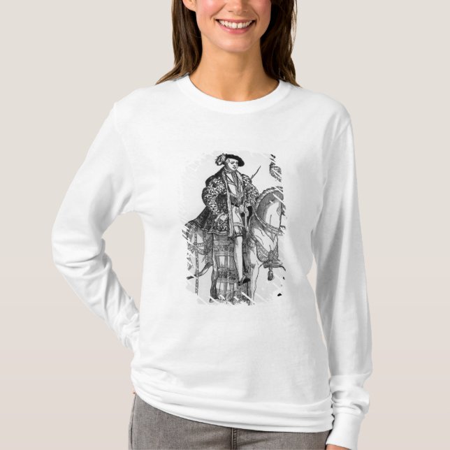 Camiseta Retrato equestre de Philip II da espanha (Frente)