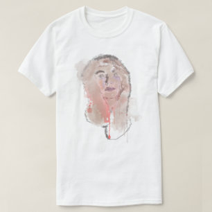 Camiseta Retrato expressionista feminino
