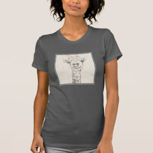 Camiseta Retrato Girafa