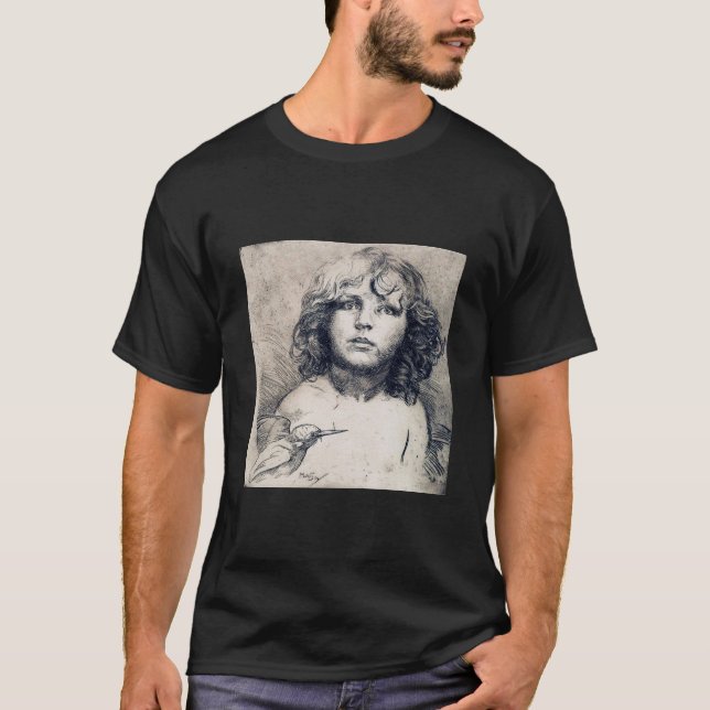 Camiseta Retrato (impressão de cobre), Alphonse Mucha (Frente)