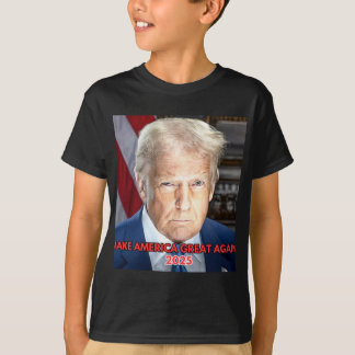Camiseta Retrato Inaugural De 2025 Do Presidente Dona