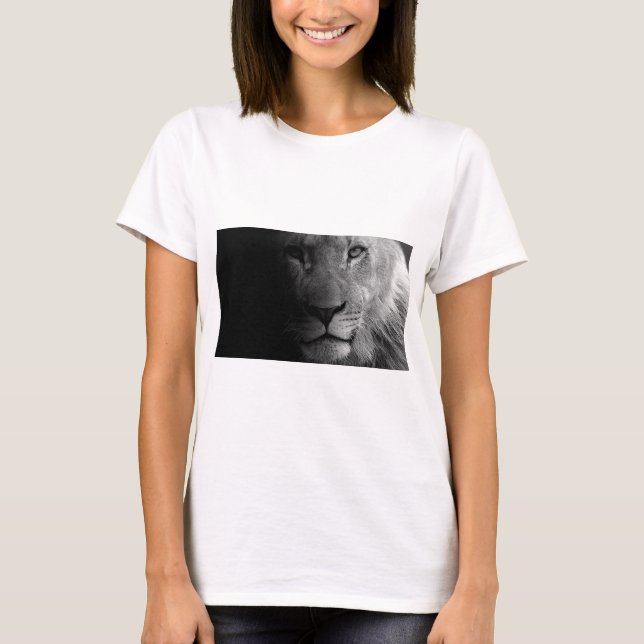 Camiseta Retrato Leitão de Liderança Motivacional em Branco (Frente)