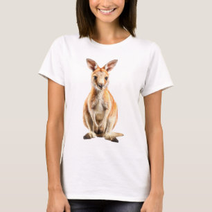 Camiseta Retrato Majestoso da Pelagem do Canguru Vermelho