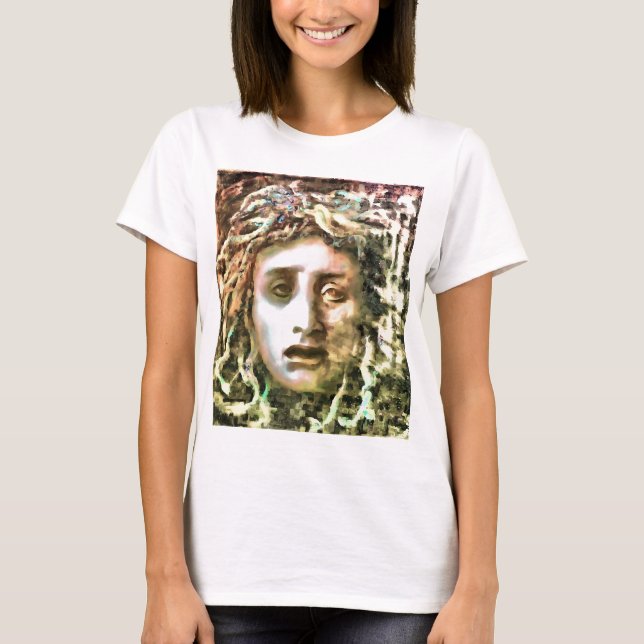 Camiseta Retrato Medusa de um Gorgão (Frente)