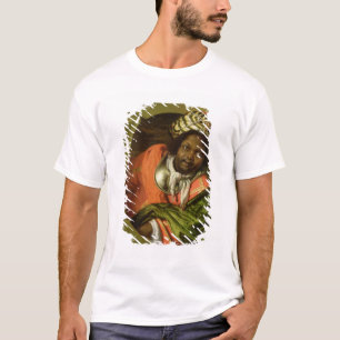 Camiseta Retrato Moor que guardara uma bandeira em uma
