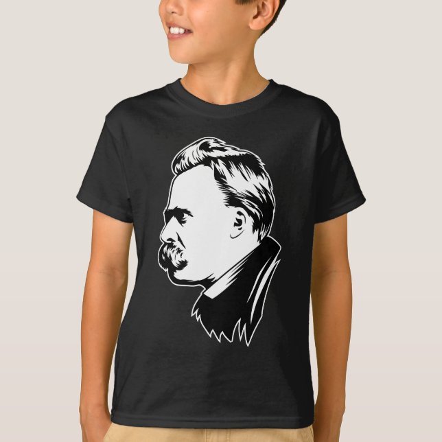 Camiseta Retrato Mousepad de Frederich Nietzsche (Frente)