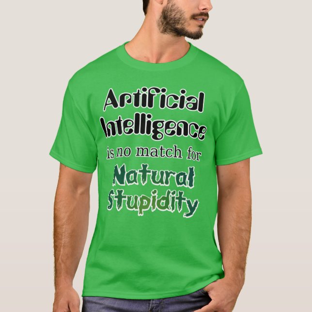 Camiseta Retrato musical de Inteligência Artificial (Frente)