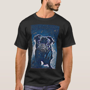 Camiseta Retrato Noturno de Observação Estelar Arte de Vida