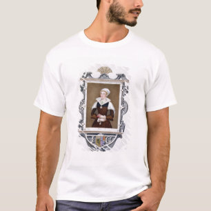 Camiseta Retrato Nove-Dias Qu da senhora Jane de Cinzento