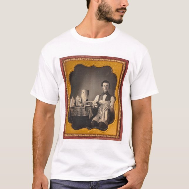 Camiseta Retrato ocupacional de um tinsmith… (40027) (Frente)