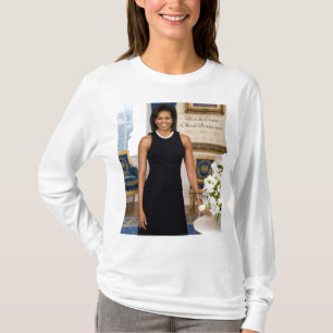 Camiseta Retrato oficial da primeira senhora Michelle Obama