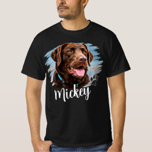 Camiseta Retrato Personalizado de Cachorro