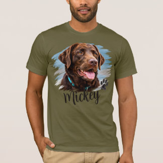 Camiseta Retrato Personalizado de Cachorro