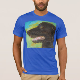 Camiseta Retrato Pet Pet Black Labrador