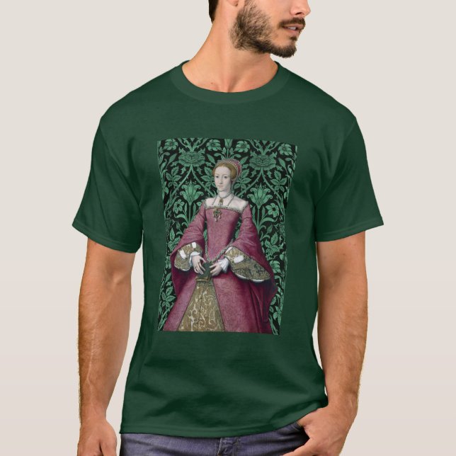 Camiseta Retrato Princesa Elizabeth Tudor, Rainha (Frente)