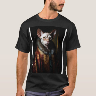 Camiseta Retrato Real de um Gato Sphynx