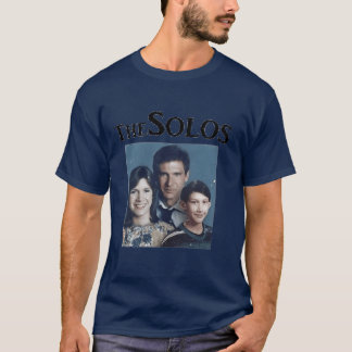 Camiseta retrato retro de família solo