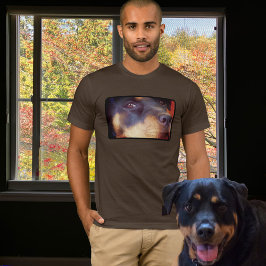 Camiseta Retrato rottweiler - Camisa-modelo de 1 ranhura