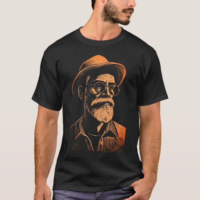 Camiseta Retrato Rustic Farmer T-Shirt (Frente)
