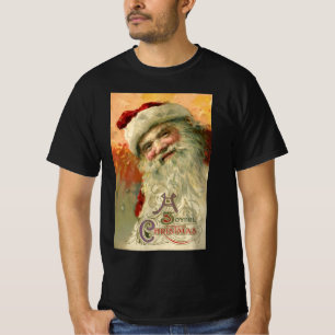 Camiseta Retrato Vitoriano de Papai Noel, Natal Antigo