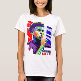 Camiseta Retrato WPAP de Desire Doue
