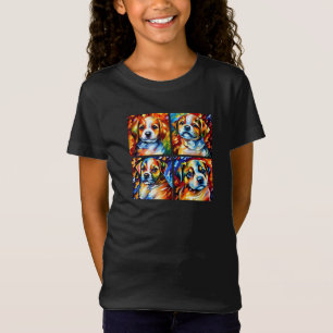 Camiseta Retratos De Cãozinho Estilizado, Cute, T-Shirt