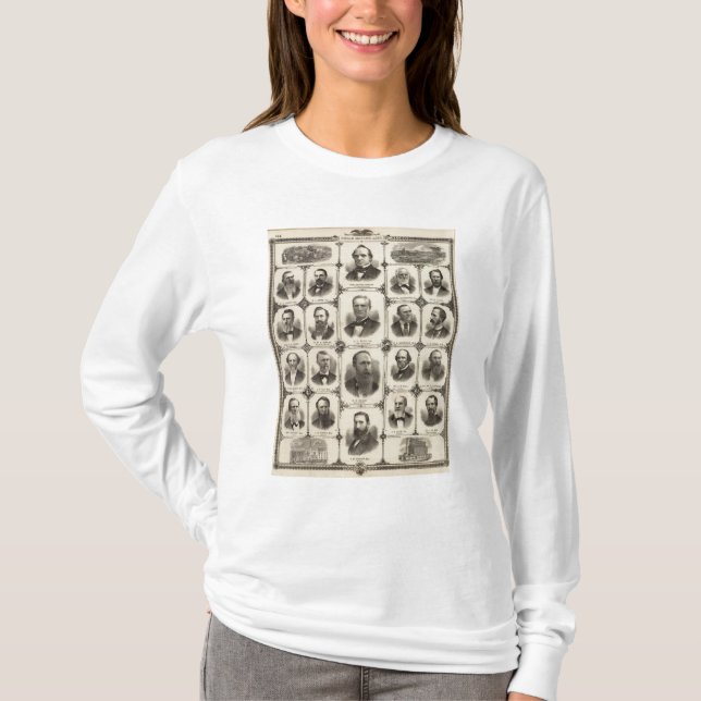 Camiseta Retratos dos cidadãos de Cedar Rapids (Frente)