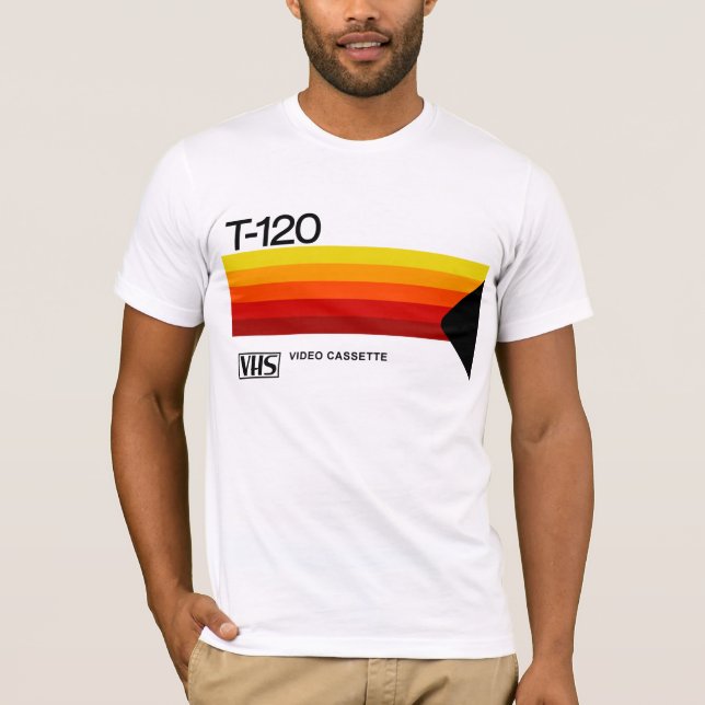 Camiseta Retrhomage Series 80s T-120 VHS (Frente)