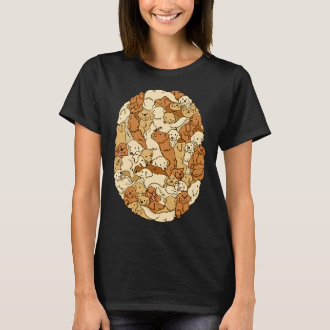 Camiseta Retriadores de Ouros de Padrões de Cachadores (Frente)