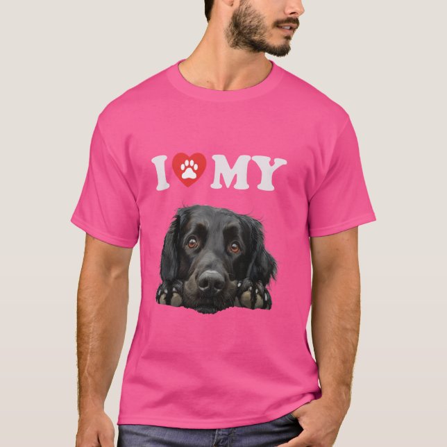 Camiseta Retriever Com Revestimento Simples Eu Corto Meu Ca (Frente)
