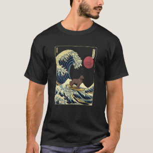 Camiseta Retriever de Capa Lisa Onda Japonesa de Kanagawa S