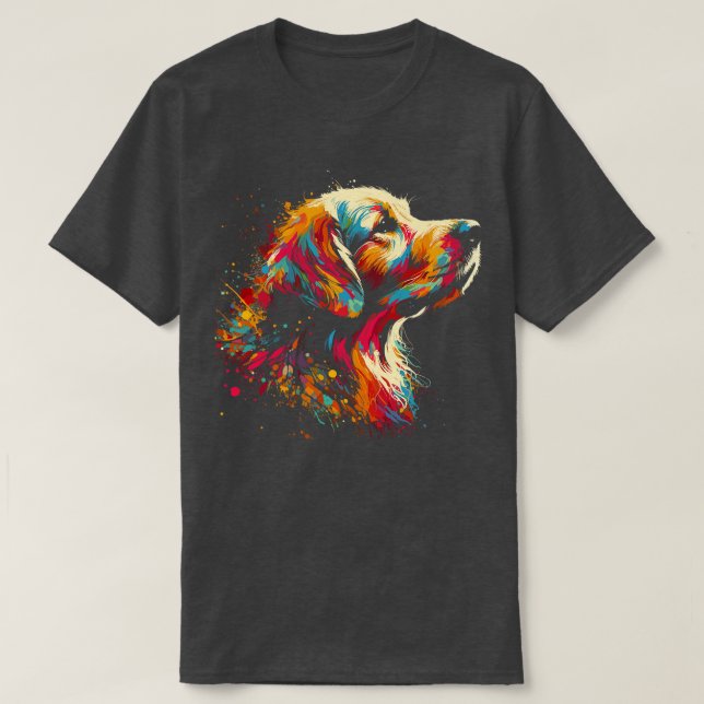 Camiseta Retriever de ouro (Frente do Design)