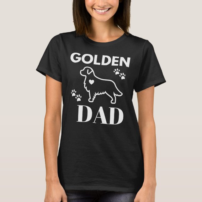 Camiseta Retriever de Ouro de Vetor de Pai (Frente)