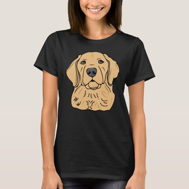 Camiseta Retriever de Ouro Goldie 521 (Frente)