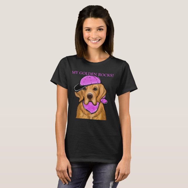 CAMISETA RETRIEVER DOURADO (Frente Completa)