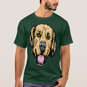 Camiseta Retriever Face do Ouro legal - gigapixel-standard 