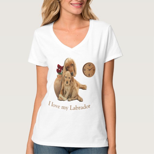 Camiseta retriever labrador (Frente)