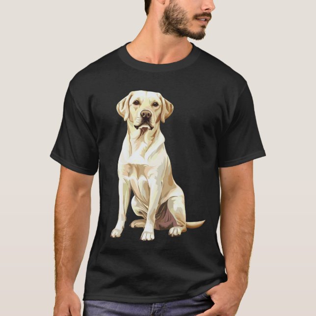 Camiseta Retriever Labrador Amarelo (Frente)