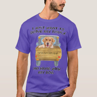 Camiseta Retriever Ouro de Cachorro Condutor de Caminhões