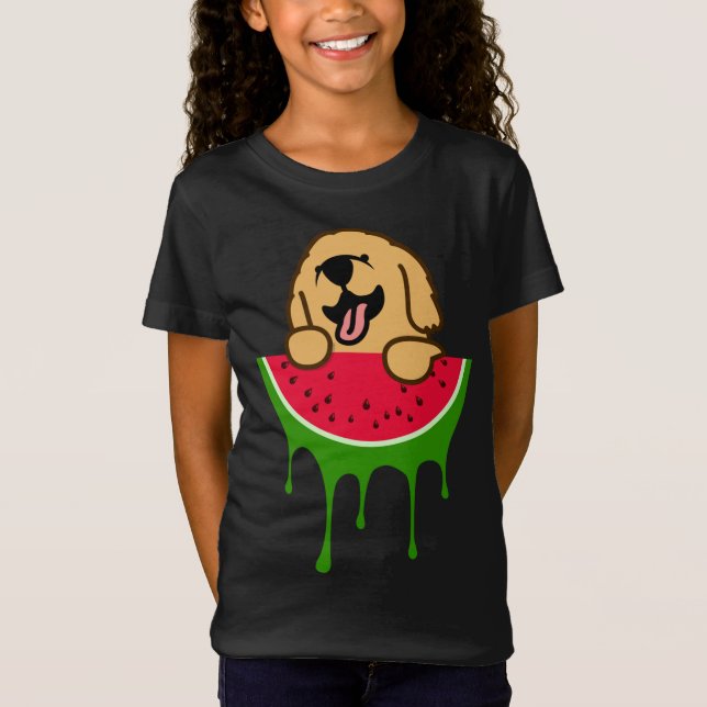Camiseta Retriever Ouro De Melancia, Lover De Cachorro, Sum (Frente)