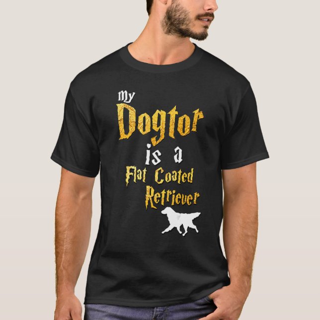 Camiseta Retriever Revestido Flanco Flor (Frente)