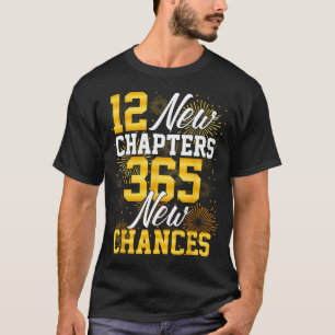 Camiseta Retro 12 Novos Capítulos 365 Novas Chances Feliz A