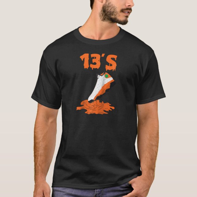 Camiseta Retro 13 Starfish Calçado Raglan 13's Sneaker (Frente)