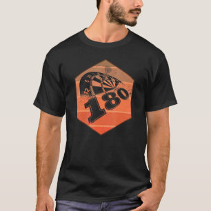 Camiseta Retro 180 darts Dartboard Trophy Dart