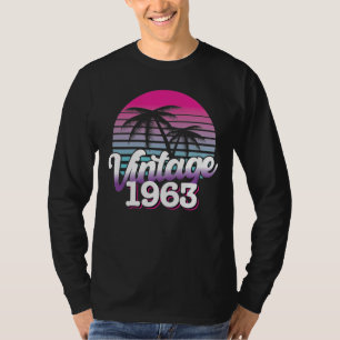 Camiseta Retro 1963 Edição limitada Aniversário Presente