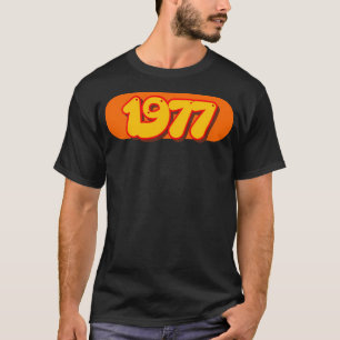 Camiseta Retro 1977 Arte Pop Ano Em Estilo 70