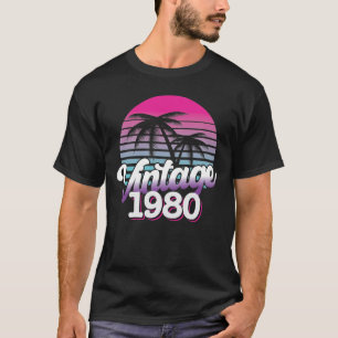 Camiseta Retro 1980 Edição limitada Ideia de presente de